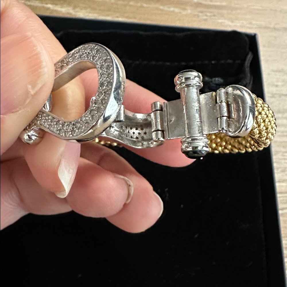 Gold Plating Over Sterling Silver Women’s Bracelet - Picture 4 of 6